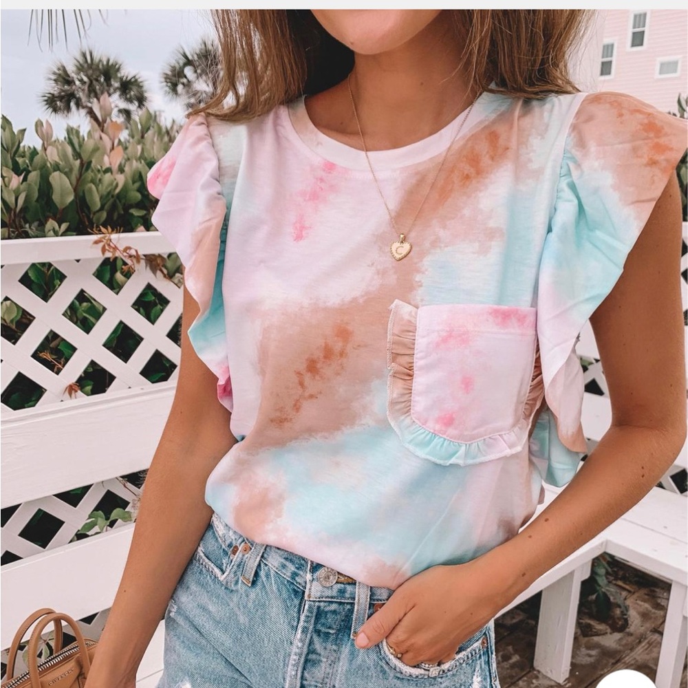 Flowy Chiffon Lined Sleeveless Shirts Blouse - S